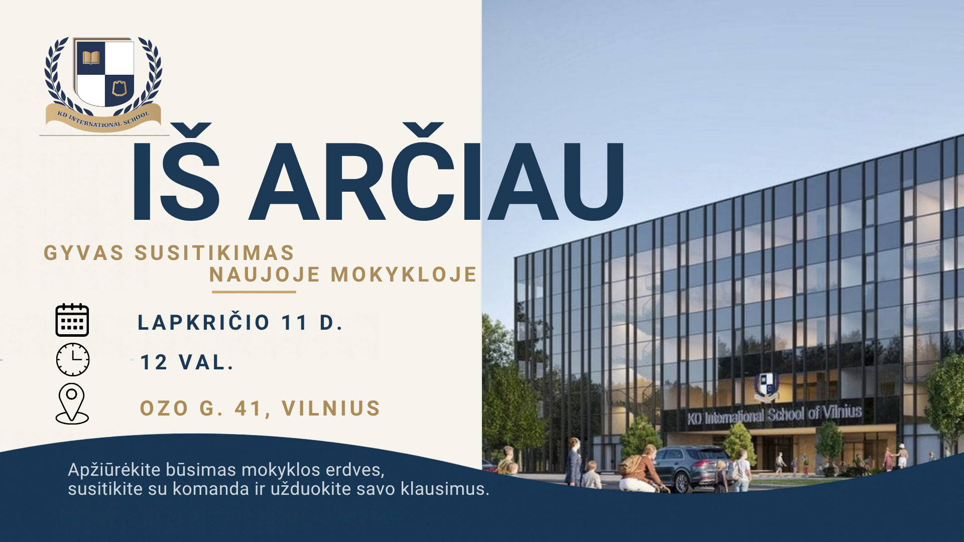 „IŠ ARČIAU“ | Registracija į gyvą susitikimą